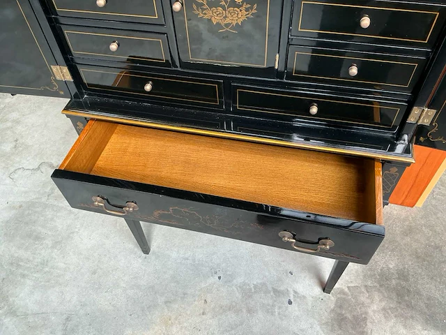 Jansen furniture chinoiserie juwelenkast - afbeelding 4 van  8