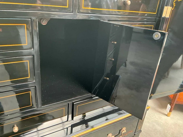 Jansen furniture chinoiserie juwelenkast - afbeelding 6 van  8