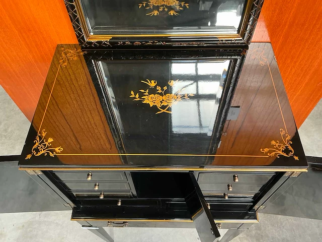 Jansen furniture chinoiserie juwelenkast - afbeelding 7 van  8