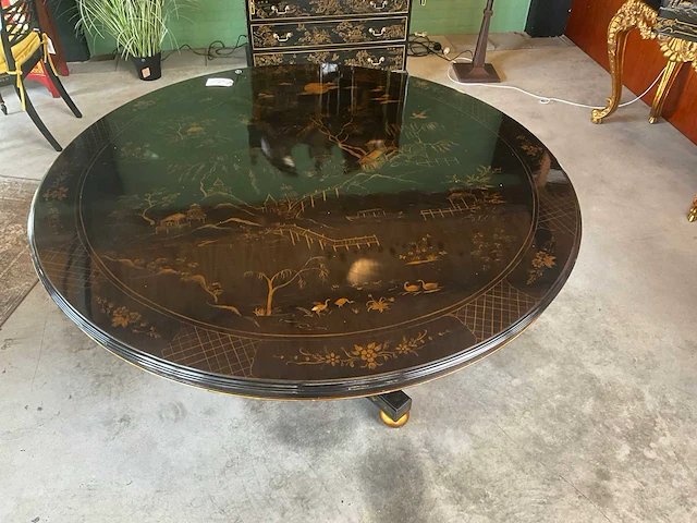 Jansen furniture dumont eetkamertafel chinoiserie - afbeelding 1 van  8