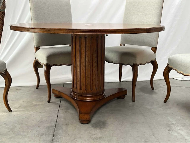 Jansen furniture eetkamerset met 4 stoelen - afbeelding 2 van  7