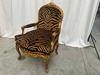 Jansen furniture louis xv fauteuil (2x) - afbeelding 3 van  7