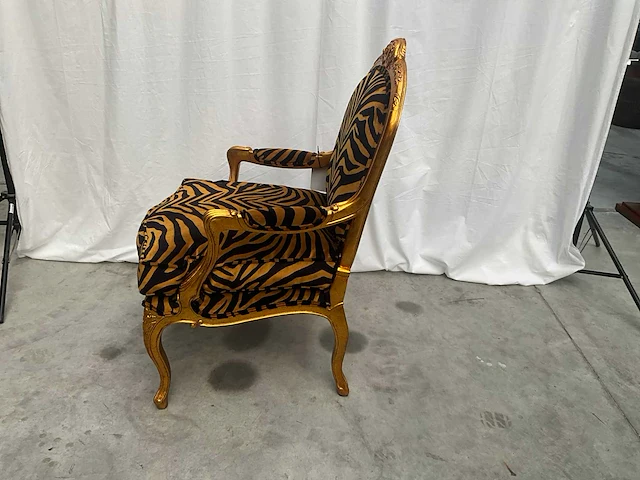 Jansen furniture louis xv fauteuil (2x) - afbeelding 4 van  7