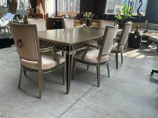 Jansen furniture maureen eetkamerset met 6 stoelen - afbeelding 6 van  12
