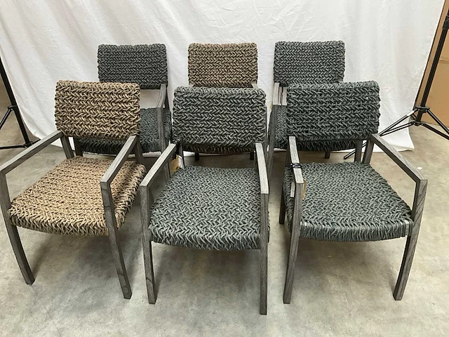 Jansen furniture pensiluna eetkamerstoel (6x) - afbeelding 1 van  6