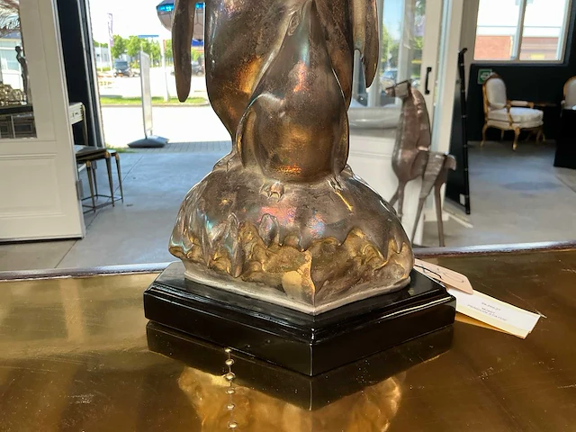Jansen furniture pinguïn bronzen beeld - afbeelding 3 van  4