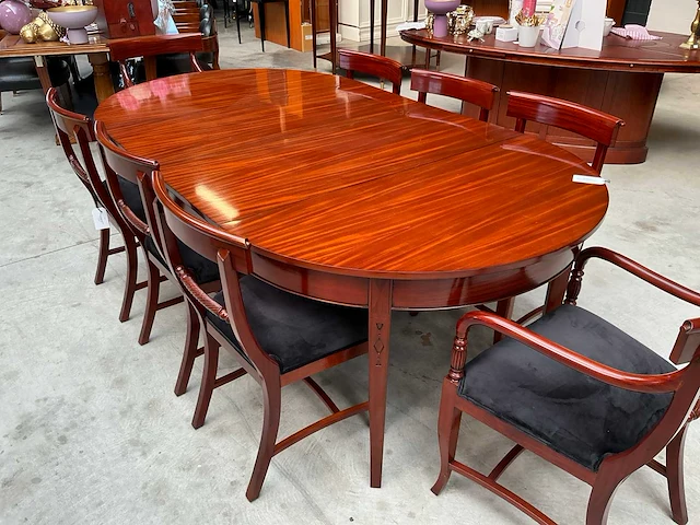 Jansen furniture plain eetkamertafel met stoelen - afbeelding 2 van  9