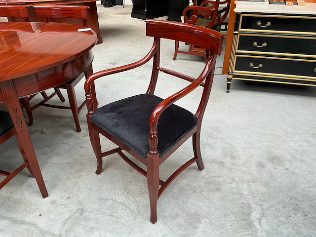 Jansen furniture plain eetkamertafel met stoelen - afbeelding 5 van  9
