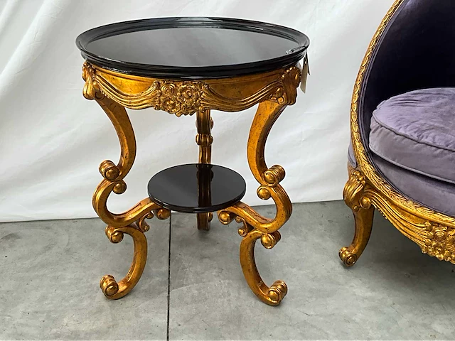 Jansen furniture rafael fauteuil met bijzettafel - afbeelding 3 van  6