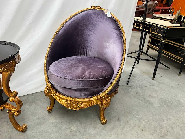 Jansen furniture rafael fauteuil met bijzettafel - afbeelding 5 van  6