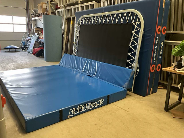 Janssen fritsen eurotramp trampoline landings platform (2x) - afbeelding 4 van  5