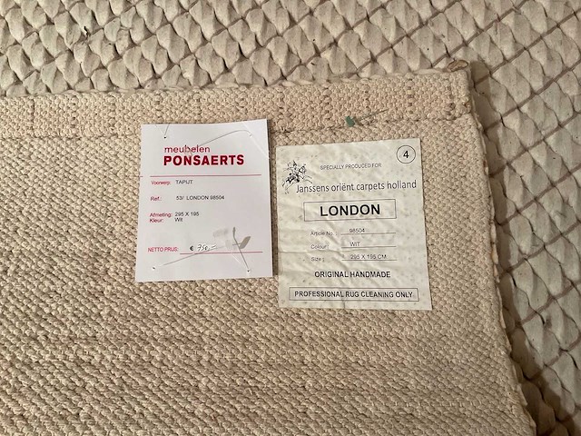 Janssens london vloerkleed - afbeelding 2 van  10