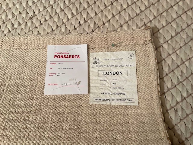 Janssens london vloerkleed - afbeelding 10 van  10