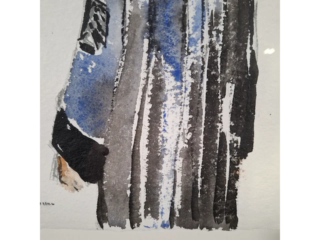 Japanse aquarel, maya wildevuur, hoogleraar - afbeelding 3 van  8