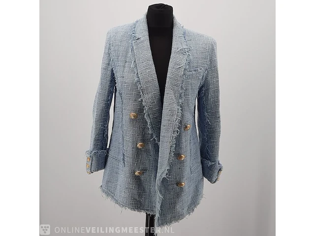 Jas, maat 38 balmain, tweed double brested blazer - afbeelding 1 van  7