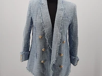 Jas, maat 38 balmain, tweed double brested blazer