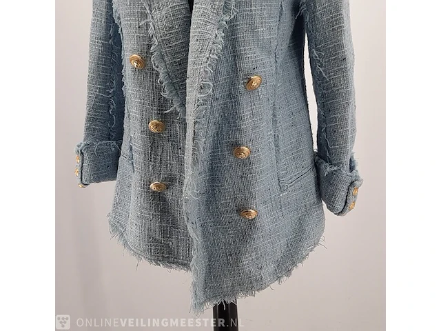 Jas, maat 38 balmain, tweed double brested blazer - afbeelding 3 van  7