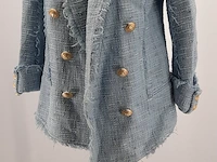 Jas, maat 38 balmain, tweed double brested blazer - afbeelding 3 van  7