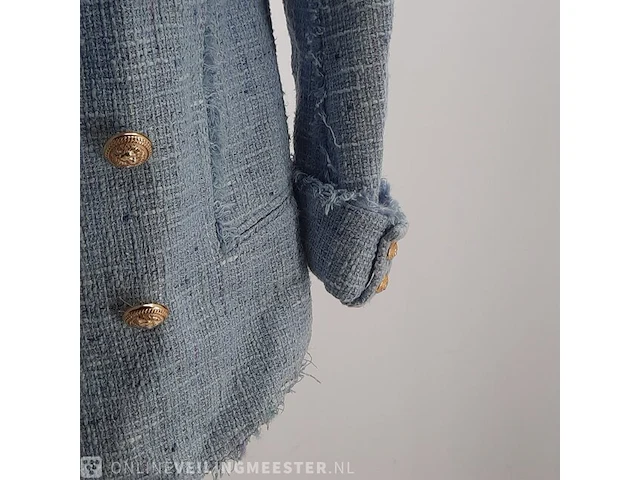 Jas, maat 38 balmain, tweed double brested blazer - afbeelding 4 van  7