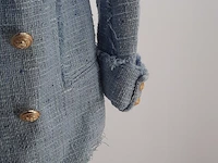 Jas, maat 38 balmain, tweed double brested blazer - afbeelding 4 van  7