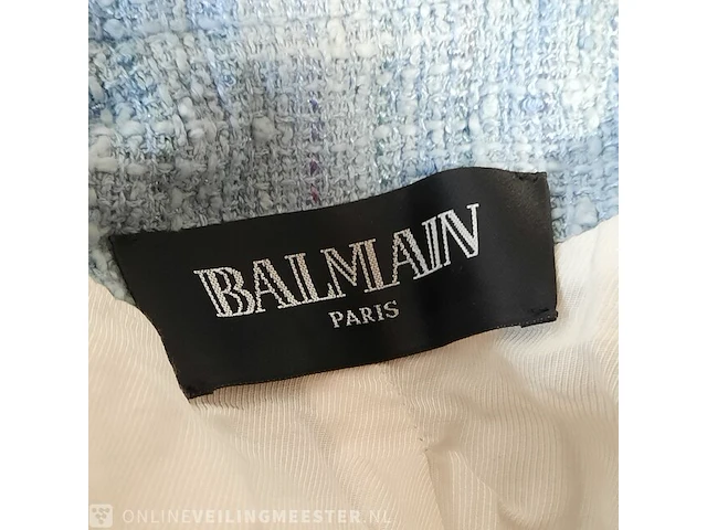 Jas, maat 38 balmain, tweed double brested blazer - afbeelding 6 van  7