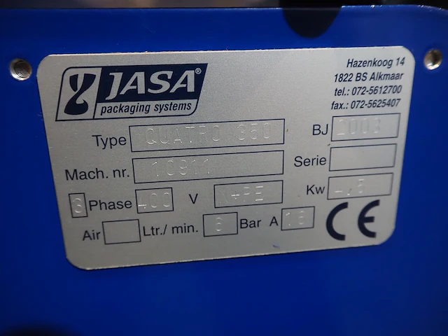 Jasa packaging systems - afbeelding 14 van  23