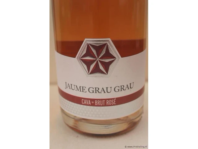 Jaume grau grau cava brut rosé - 75 cl - winkelverkoopprijs € 8.95 - afbeelding 2 van  3