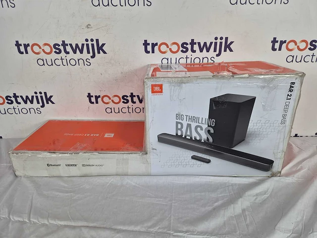 Jbl bar 2.1 deep bass - soundbar met draadloze subwoofer - zwart - afbeelding 2 van  2