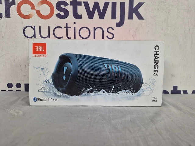 Jbl charge 5 - draagbare bluetooth speaker - blauw - afbeelding 2 van  2