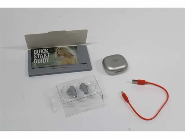 Jbl live flex inear bluetooth koptelefoon met 40 uur batterijduur noise cancelling en waterdicht zilver - afbeelding 3 van  3