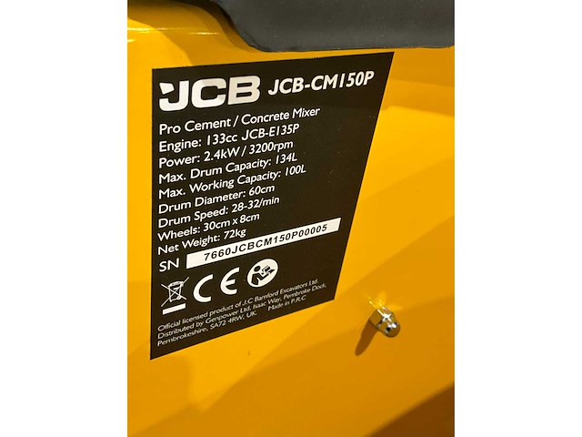Jcb cm150p betonmixer - afbeelding 19 van  22
