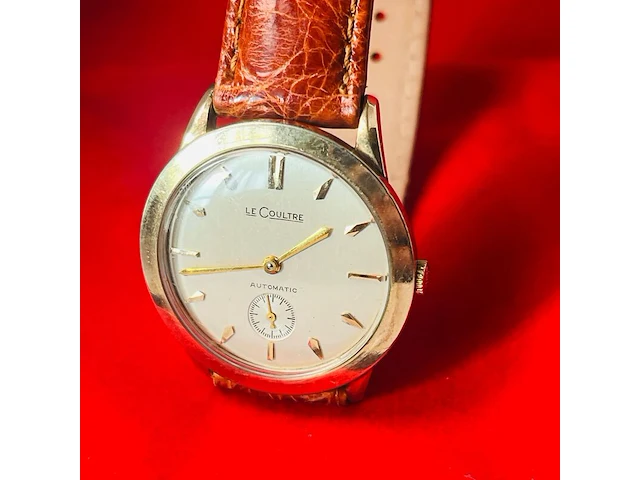 Jeager lecoultre 10kt gouden gf automatisch herenhorloge - afbeelding 6 van  12