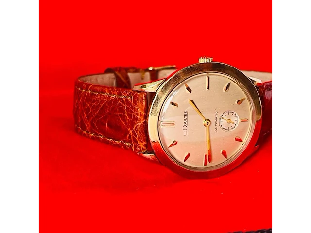 Jeager lecoultre 10kt gouden gf automatisch herenhorloge - afbeelding 7 van  12
