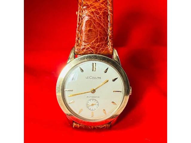 Jeager lecoultre 10kt gouden gf automatisch herenhorloge - afbeelding 8 van  12