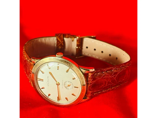 Jeager lecoultre 10kt gouden gf automatisch herenhorloge - afbeelding 9 van  12