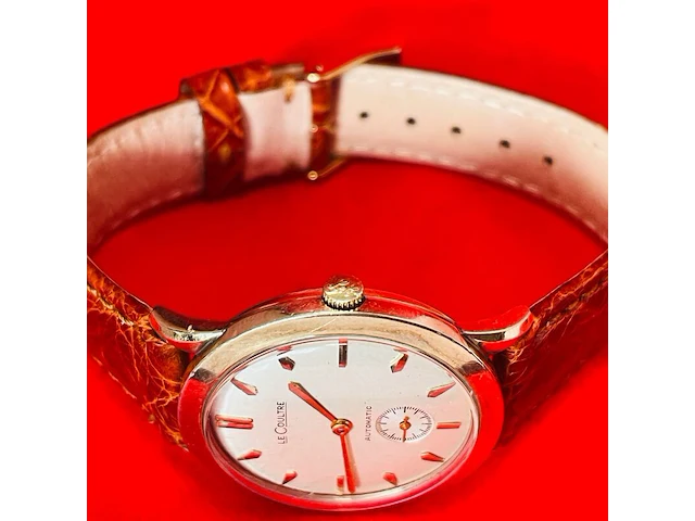 Jeager lecoultre 10kt gouden gf automatisch herenhorloge - afbeelding 10 van  12