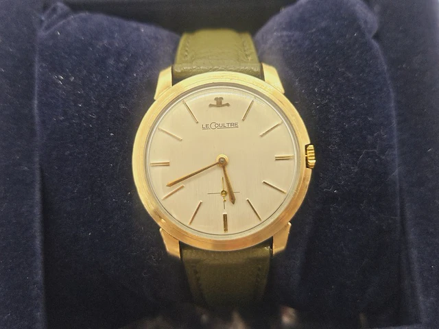 Jeager lecoultre 10kt gouden gf mechanisch herenhorloge uit 1959 - afbeelding 2 van  15