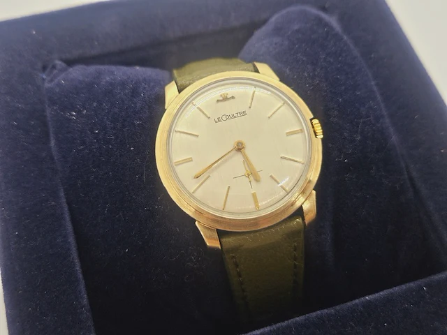 Jeager lecoultre 10kt gouden gf mechanisch herenhorloge uit 1959 - afbeelding 3 van  15