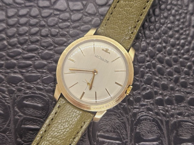 Jeager lecoultre 10kt gouden gf mechanisch herenhorloge uit 1959 - afbeelding 1 van  15
