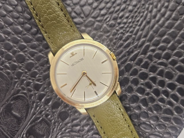 Jeager lecoultre 10kt gouden gf mechanisch herenhorloge uit 1959 - afbeelding 8 van  15