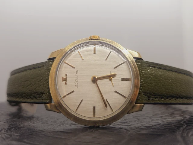 Jeager lecoultre 10kt gouden gf mechanisch herenhorloge uit 1959 - afbeelding 12 van  15