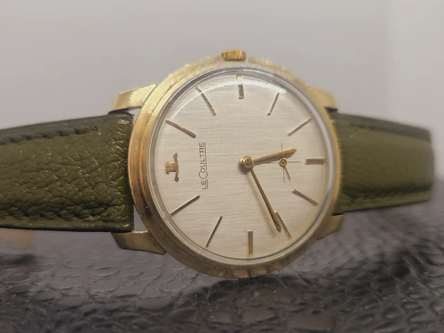 Jeager lecoultre 10kt gouden gf mechanisch herenhorloge uit 1959 - afbeelding 14 van  15