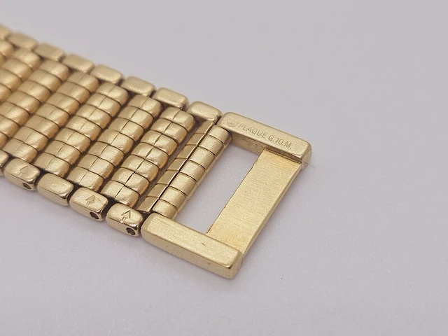 Jean perret geneve 10 micron gouden heren dresswatch - afbeelding 7 van  9