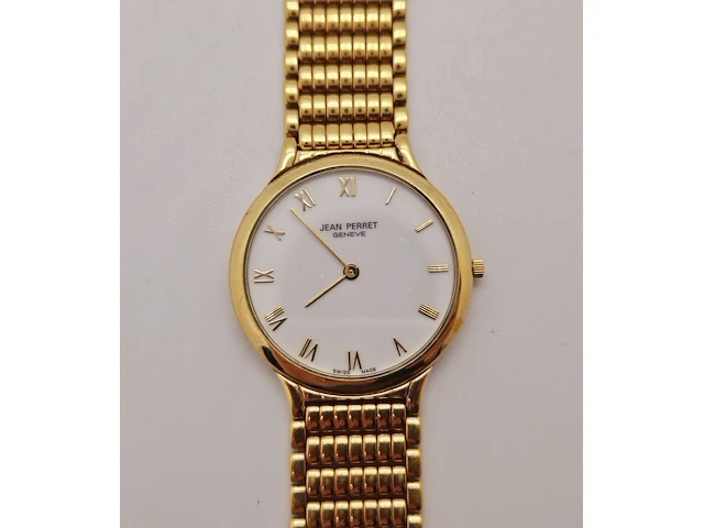 Jean perret geneve 10 micron gouden herenhorloge - afbeelding 1 van  8