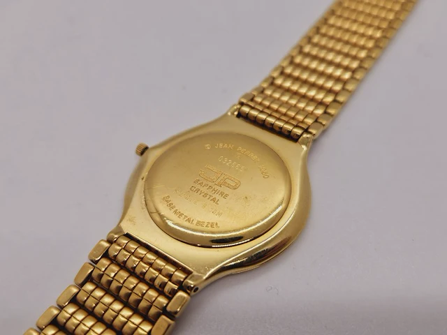 Jean perret geneve 10 micron gouden herenhorloge - afbeelding 6 van  8