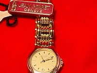Jean perret geneve dameshorloge - volledig gouden doublé dresswatch - afbeelding 4 van  7