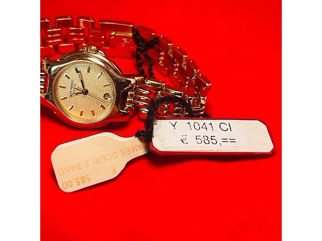 Jean perret geneve dameshorloge - volledig gouden doublé dresswatch - afbeelding 5 van  7