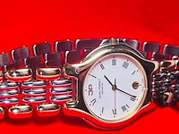 Jean perret geneve herenhorloge - gouden doublé two tone dresswatch - afbeelding 4 van  8