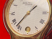 Jean perret geneve herenhorloge - gouden doublé two tone dresswatch - afbeelding 6 van  8