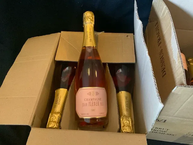 Jean plener rose brut grand cru champagne (12x) - afbeelding 3 van  4